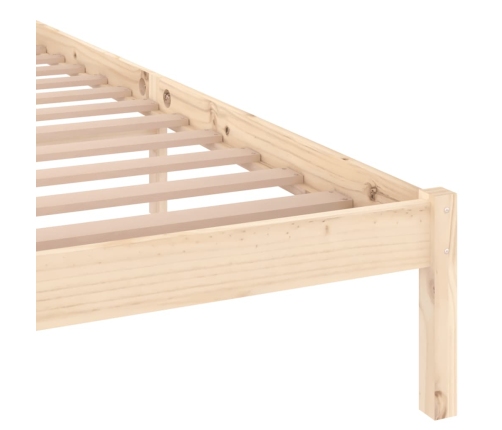 Estructura de cama sin colchón madera maciza de pino 160x200 cm