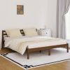 Estructura de cama madera maciza de pino marrón miel 160x200 cm