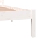 Estructura de cama doble sin colchón blanco 180x200 cm