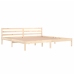 Estructura de cama sin colchón madera maciza de pino 200x200 cm