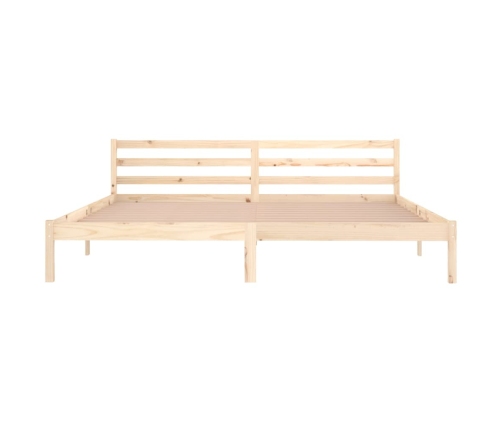 Estructura de cama sin colchón madera maciza de pino 200x200 cm