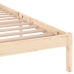 Estructura de cama sin colchón madera maciza de pino 200x200 cm