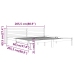 Estructura de cama sin colchón madera maciza de pino 200x200 cm