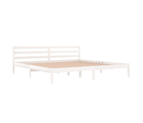 Estructura de cama sin colchón madera de pino blanco 200x200 cm