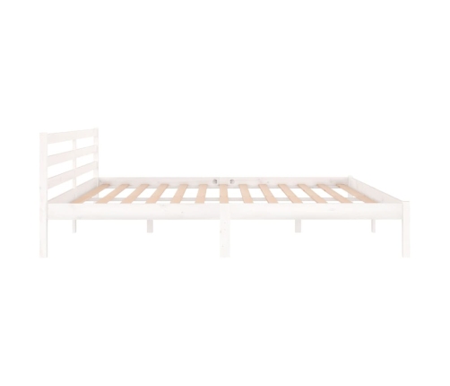 Estructura de cama sin colchón madera de pino blanco 200x200 cm