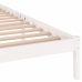 Estructura de cama sin colchón madera de pino blanco 200x200 cm