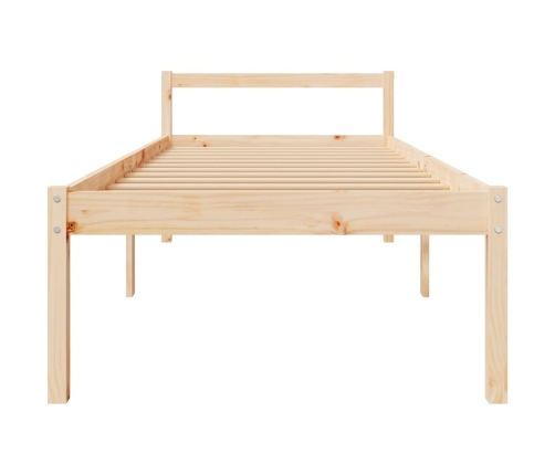 vidaXL Cama de personas mayores madera maciza de pino 75x190 cm