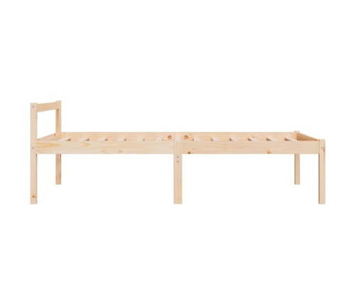 vidaXL Cama de personas mayores madera maciza de pino 75x190 cm