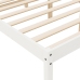 Cama senior sin colchón madera maciza de pino blanco 140x190 cm