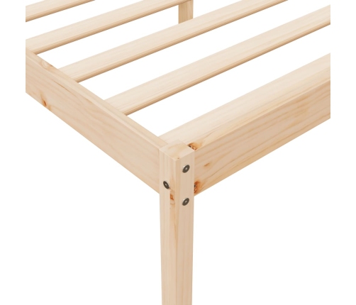 Cama para personas mayores madera maciza de pino 90x200 cm