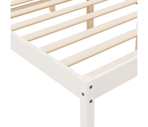 Cama para personas mayores madera maciza pino blanca 90x200 cm