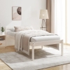 Cama para personas mayores madera maciza pino blanca 90x200 cm