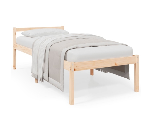 Cama para personas mayores madera maciza de pino 100x200 cm