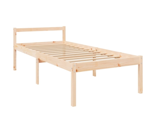 Cama para personas mayores madera maciza de pino 100x200 cm