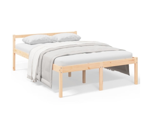 Cama para personas mayores madera maciza de pino 120x200 cm