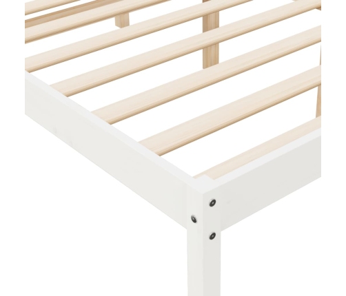 vidaXL Cama para personas mayores madera maciza pino blanca 120x200 cm