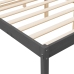 vidaXL Cama para personas mayores madera maciza pino gris 120x200 cm