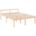 Cama para personas mayores madera maciza de pino 140x200 cm