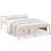 vidaXL Cama para personas mayores madera maciza de pino 150x200 cm