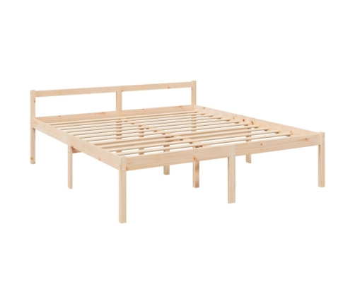 Cama para personas mayores madera maciza de pino 180x200 cm