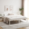 Cama para personas mayores madera maciza pino blanca 200x200 cm