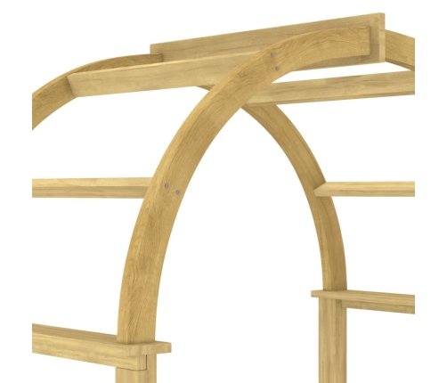 Arco de madera de pino macizo impregnado 141x97x243 cm