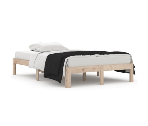 Estructura de cama doble pequeña sin colchón 120x190 cm