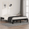 Estructura de cama doble sin colchón negro 135x190 cm