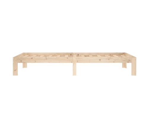 Estructura de cama sin colchón madera maciza de pino 90x200 cm