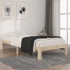 Estructura de cama sin colchón madera maciza de pino 90x200 cm