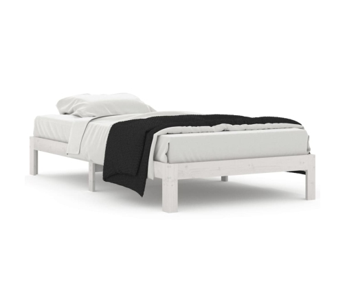 Estructura de cama sin colchón madera de pino blanco 100x200 cm