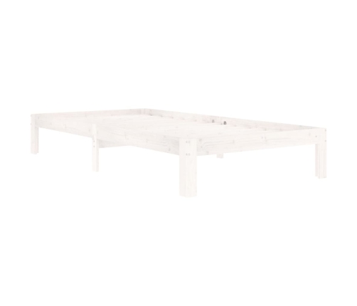 Estructura de cama sin colchón madera de pino blanco 100x200 cm