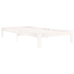 Estructura de cama sin colchón madera de pino blanco 100x200 cm