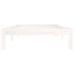 Estructura de cama sin colchón madera de pino blanco 100x200 cm