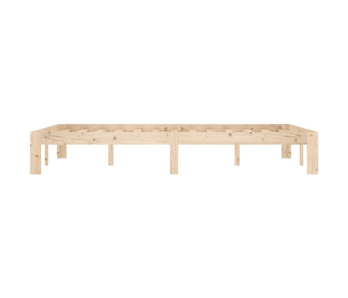 Estructura de cama sin colchón madera de pino maciza 120x200 cm