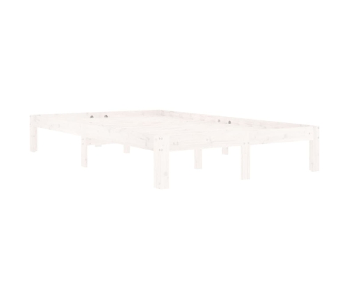 Estructura de cama sin colchón madera pino blanco 120x200 cm