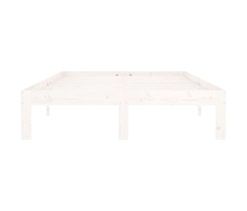 Estructura de cama sin colchón madera pino blanco 120x200 cm