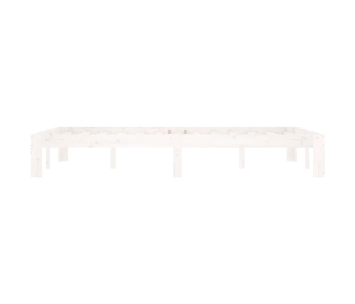 Estructura de cama sin colchón madera pino blanco 120x200 cm