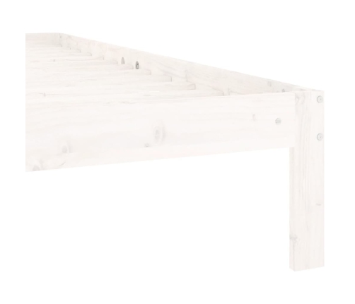 Estructura de cama sin colchón madera pino blanco 120x200 cm