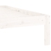 Estructura de cama sin colchón madera pino blanco 120x200 cm