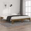 Estructura cama sin colchón madera pino marrón miel 160x200 cm