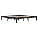 Estructura de cama sin colchón madera de pino negro 200x200 cm