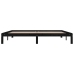 Estructura de cama sin colchón madera de pino negro 200x200 cm