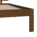 vidaXL Estructura de cama madera maciza marrón miel 90x190 cm