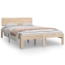 Estructura de cama doble pequeña sin colchón 120x190 cm