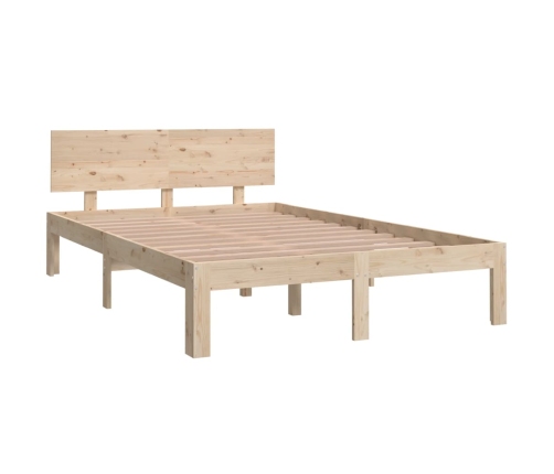 Estructura de cama doble pequeña sin colchón 120x190 cm