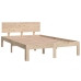 Estructura de cama doble pequeña sin colchón 120x190 cm
