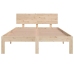 Estructura de cama doble pequeña sin colchón 120x190 cm