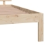 Estructura de cama doble pequeña sin colchón 120x190 cm