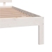 Estructura de cama doble sin colchón blanco 135x190 cm